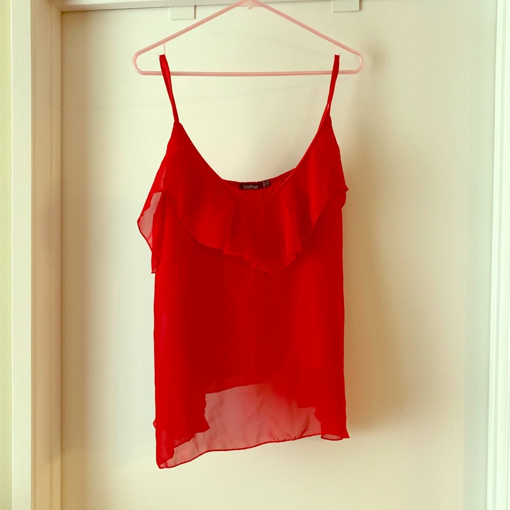 Red tank top